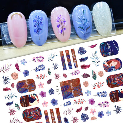 3D Nail Sticker Decals Fashion Butterfly Flowers Nail Art Decorations Stickers Sliders Manicure Accessories Nails Decoraciones