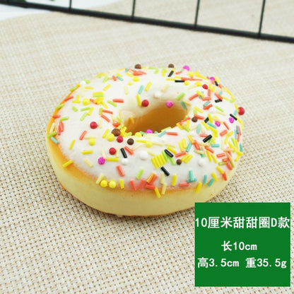 10CM Artificial Donut Food Chocolate Cake Sweet Roll Artificial Mini Squishy Donut Simulation Model Photography Decoration Props