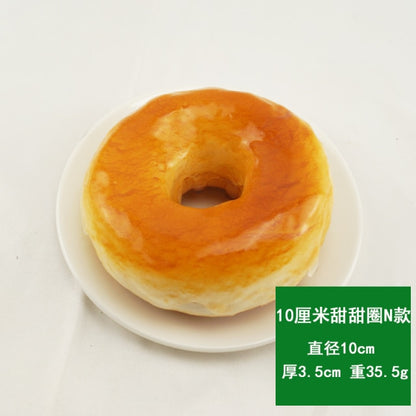 10CM Artificial Donut Food Chocolate Cake Sweet Roll Artificial Mini Squishy Donut Simulation Model Photography Decoration Props