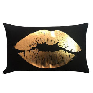 Black Golden Leaves Cushion Brozing Gold Foil Cushion Decorative Pillows Home Decor Throw Pillow Almofadas Decorativas Para Sofa