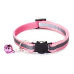 Cats Bells Collars Adjustable Nylon Kitten Safe Necklace Reflective Cat Collar Buckles For Cute Pets Cat Accessories Supplies