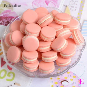 6pcs 13*23mm Food Photography Decor Simulation Fake Macaron Props Food Model Dessert Table Snack Decoration Artificial Cake