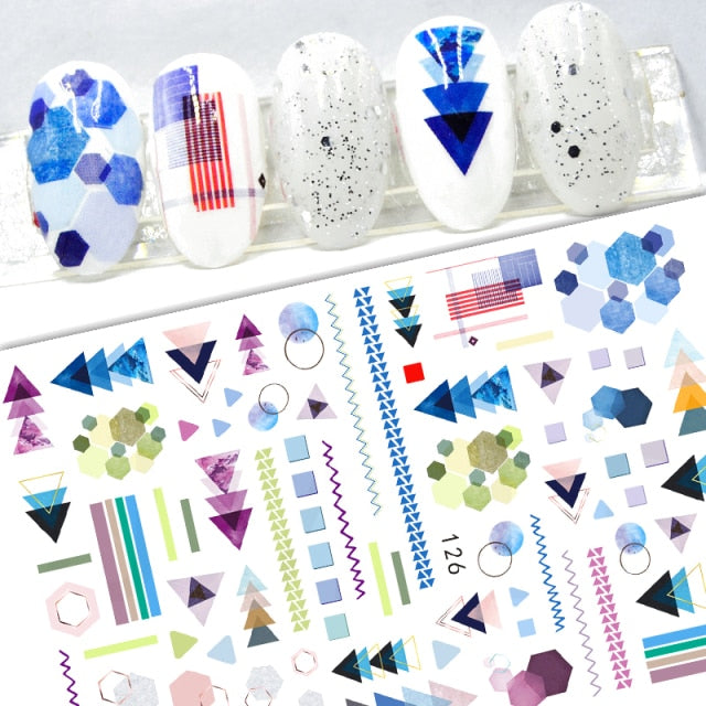 New Sunflower 3D Stickers for Nails Peel Off Nail Sticker Butterfly Decals Summer Nail Art Decorations Manicure Accessories