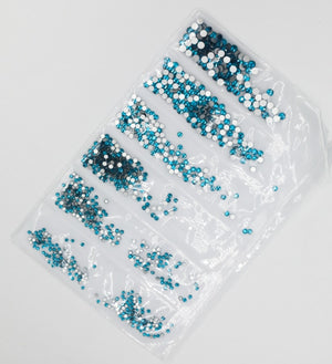 31 Colors SS3-SS10 Mix Sizes Crystal Glass Nails Art Rhinestones For 3D Nail Art Rhinestones Decoration Gems