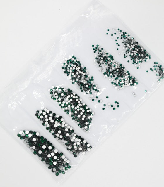 31 Colors SS3-SS10 Mix Sizes Crystal Glass Nails Art Rhinestones For 3D Nail Art Rhinestones Decoration Gems