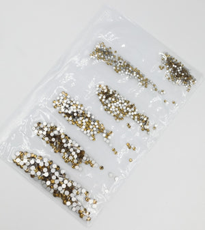 31 Colors SS3-SS10 Mix Sizes Crystal Glass Nails Art Rhinestones For 3D Nail Art Rhinestones Decoration Gems