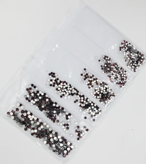 31 Colors SS3-SS10 Mix Sizes Crystal Glass Nails Art Rhinestones For 3D Nail Art Rhinestones Decoration Gems
