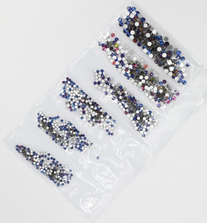 31 Colors SS3-SS10 Mix Sizes Crystal Glass Nails Art Rhinestones For 3D Nail Art Rhinestones Decoration Gems