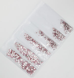31 Colors SS3-SS10 Mix Sizes Crystal Glass Nails Art Rhinestones For 3D Nail Art Rhinestones Decoration Gems