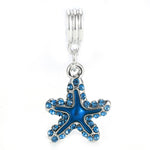 2Pcs/Lot Ocean Series Cute Blue Seahorse Pendant DIY Brand Bracelets Necklaces Jewelry Men Women's Children's Jewelry Gifts Make