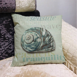 Ocean Sea Shell Ocean Pillowcase Blue Marine Cartoon Throw Pillow Home Linen Large Sofa Bedding Ocean Decoration T166