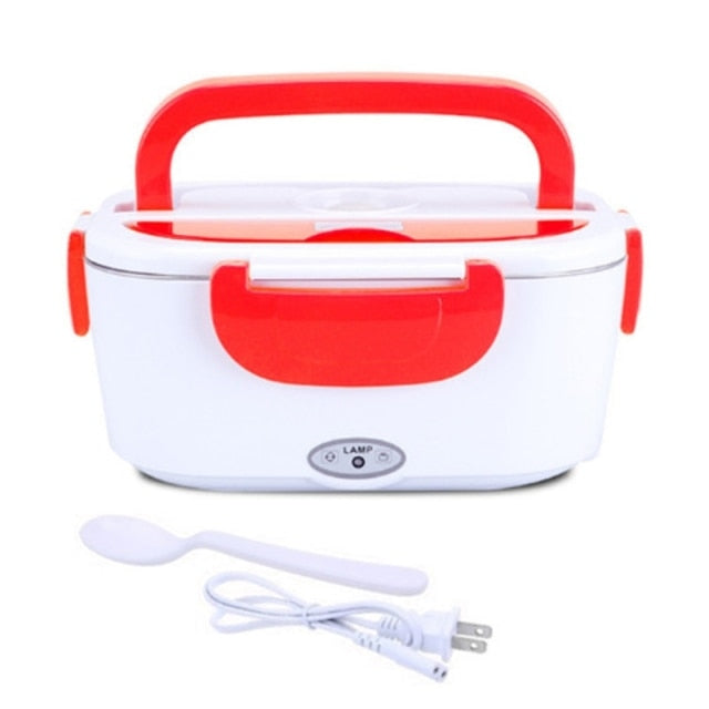 12/110/220V Portable Electric Heated Lunch Box Bento Boxes Car Food Rice Container Warmer Car Home Rice Box Cooker