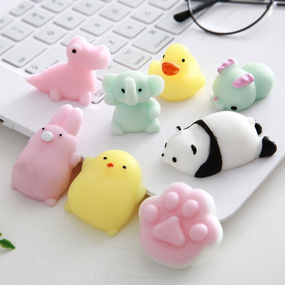 2021 Mini Fidget Toys Spongy Squishy Soft Cute Cartoon Animal Pop It Sensory Toy Anti Stress Healing for Adults Kids Autism/ADHD