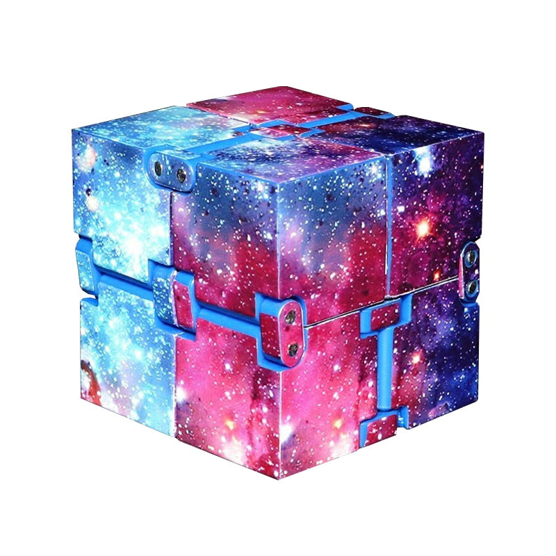 Universe Infinity Cube Anxiety Stress Relief Fidget Toy Finger Plaything Infinite Conversion Blocks Puzzle Cube for Autism/ADHD
