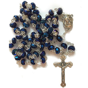 2020 Cross Pendant Necklace Virgin Holy Christ Rosary Necklaces for Women Men Crystal Beaded Catholic Prayer Jewelry Rosaries