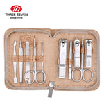 THREE SEVEN/777 Nail Clippers Manicure Set Cuticle Pusher/ Eyebrow clip /Earpick 10 in 1 Pedicure Care Nail Art Tools