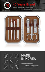 THREE SEVEN/777 Upscale Nail Clippers Combination Nail File/Cuticle Pusher/Callus Shaver/Earpick 7 in 1 Nail Art & Tools Kits