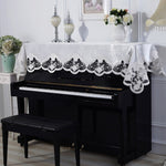 1pc 90x220cm Lace Piano Cover Decoration Piano Cloth Dust Proof Cover Family Wedding Gift