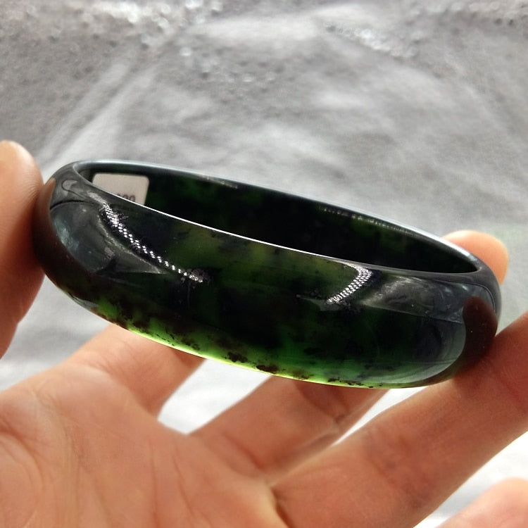 Chinese Natural jades bangle Beautiful bracelets diameter Christmas Free shipping 59-61