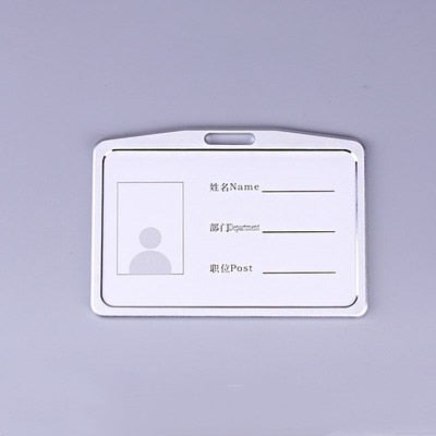 1PC Metal Business Card Holder Bus Card Case Id Holder Ski Pass ID Card Office School Supplies