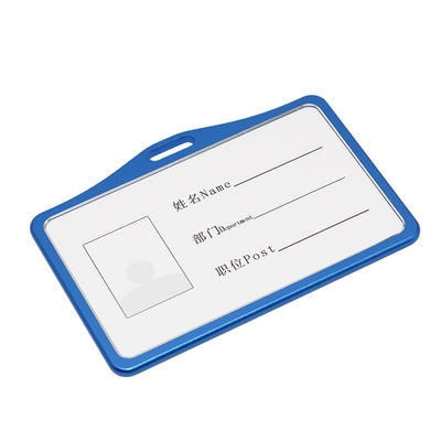 1PC Metal Business Card Holder Bus Card Case Id Holder Ski Pass ID Card Office School Supplies
