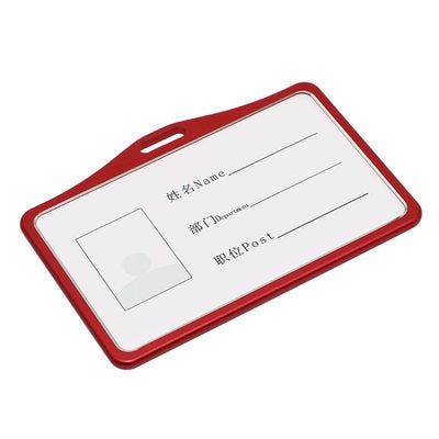 1PC Metal Business Card Holder Bus Card Case Id Holder Ski Pass ID Card Office School Supplies