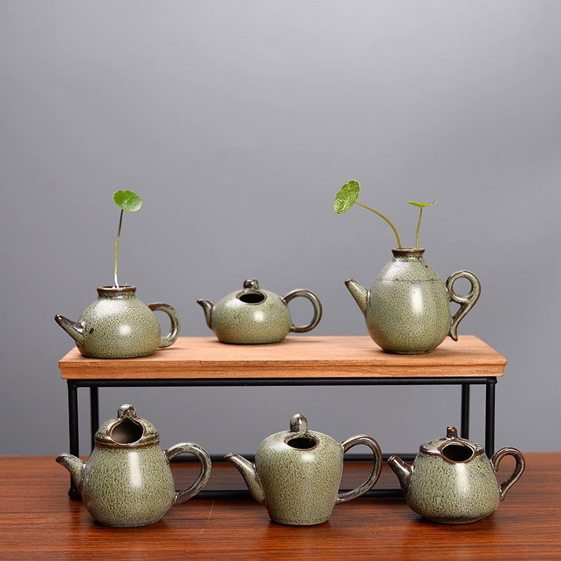Fingertip Pot Hydroponic Flower Vase Creative Living Room Decoration Ge Yao Mini Garden Pots & Planters Ceramic for Home Decore