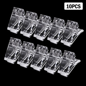 Professional Nail Clip Acrylic Extension Tips For Nails Fake Nail Clip Quick Building Mold UV Gel Nail Supplies For Manicure Set