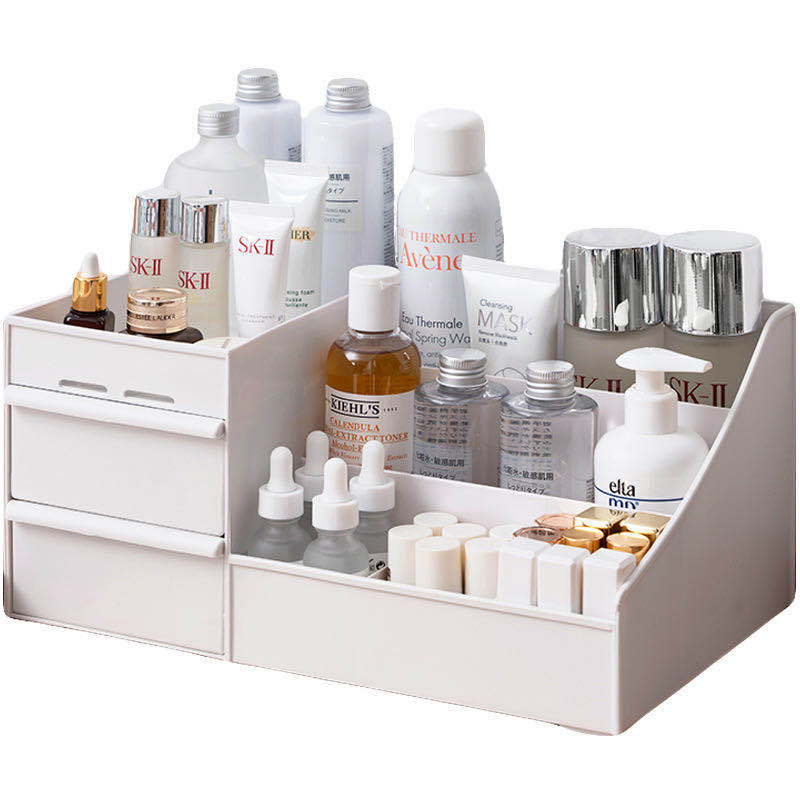 1pcLarge Capacity Cosmetic Storage Box Makeup Drawer Organizer Jewelry Nail Polish Makeup Container Desktop Sundries Storage Box