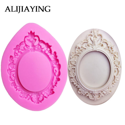 M0611 Frame silicone mold fondant mold cake decorating tools chocolate gumpaste molds