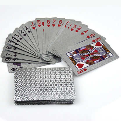 Silver/Gold/Black Pokers Luxury Design High Quality Plastic Cards Waterproof And Dull Polish Poker