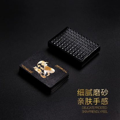 Silver/Gold/Black Pokers Luxury Design High Quality Plastic Cards Waterproof And Dull Polish Poker