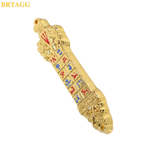 BRTAGG Mezuzah Case, 10cm Height, 12 Tribes of Israel - King David Royal Crown Jewish Israel Gifts