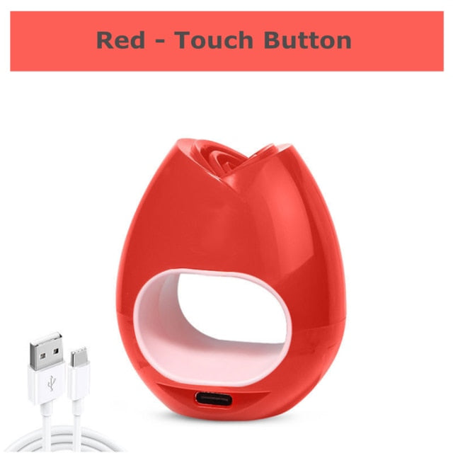 16W Mini UV LED Nail Dryer Curing Lamp Rose Shape Travel Pocket Size 60S Timer USB Portable Sun Light Button For Gel  Polish