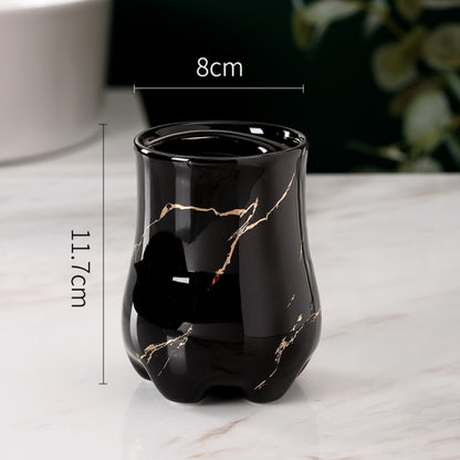 Light Luxury Toothbrush Holder Ceramic Household Washing Tools Toothbrush Sundries Shelf Decoration Bathroom Accessories