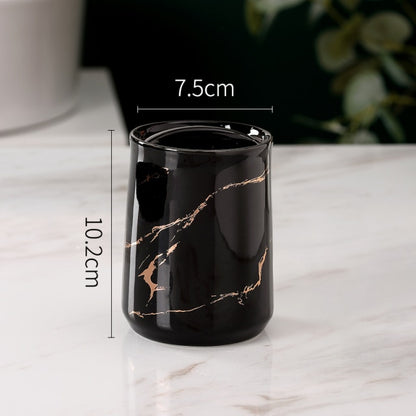 Light Luxury Toothbrush Holder Ceramic Household Washing Tools Toothbrush Sundries Shelf Decoration Bathroom Accessories