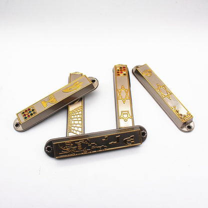 5pcs Mezuzah Case Home Decoration Israel Judaica Door Decor Alloy Church Utensils Hanukkah Gift