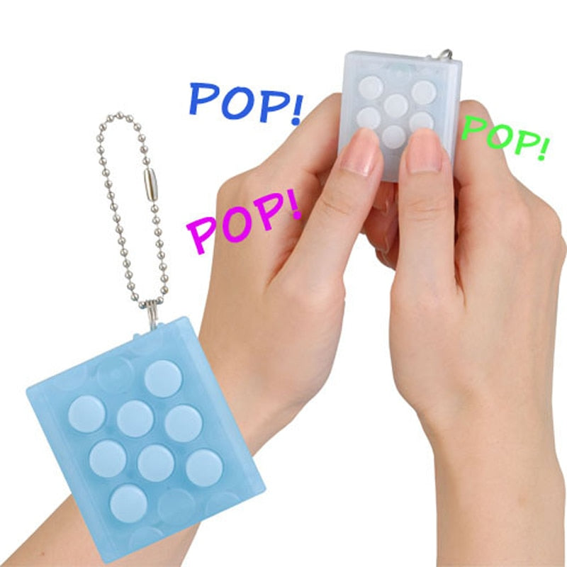 New Electronic Bubble Wrap Keychain Stress Relief Japanese Anti Stress Toy Kids Hand Finger Fidget Sensory Toy For Autism/ADHD