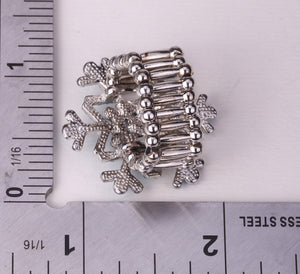 Snowflake stretch ring thanksgiving holiday Christmas Xmas gift for women girls crystal fashion jewelry wholesale dropshipping