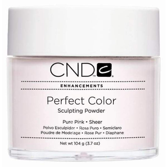 CND Perfect Color - Sculpting Powder - Acrylic Powder - Pure Pink Sheer (3.7 oz)