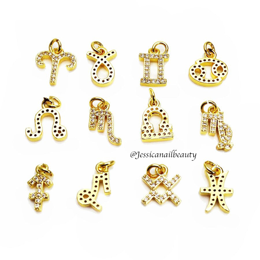 Nail Piercing Charm #08 - Zodiac (3pcs)