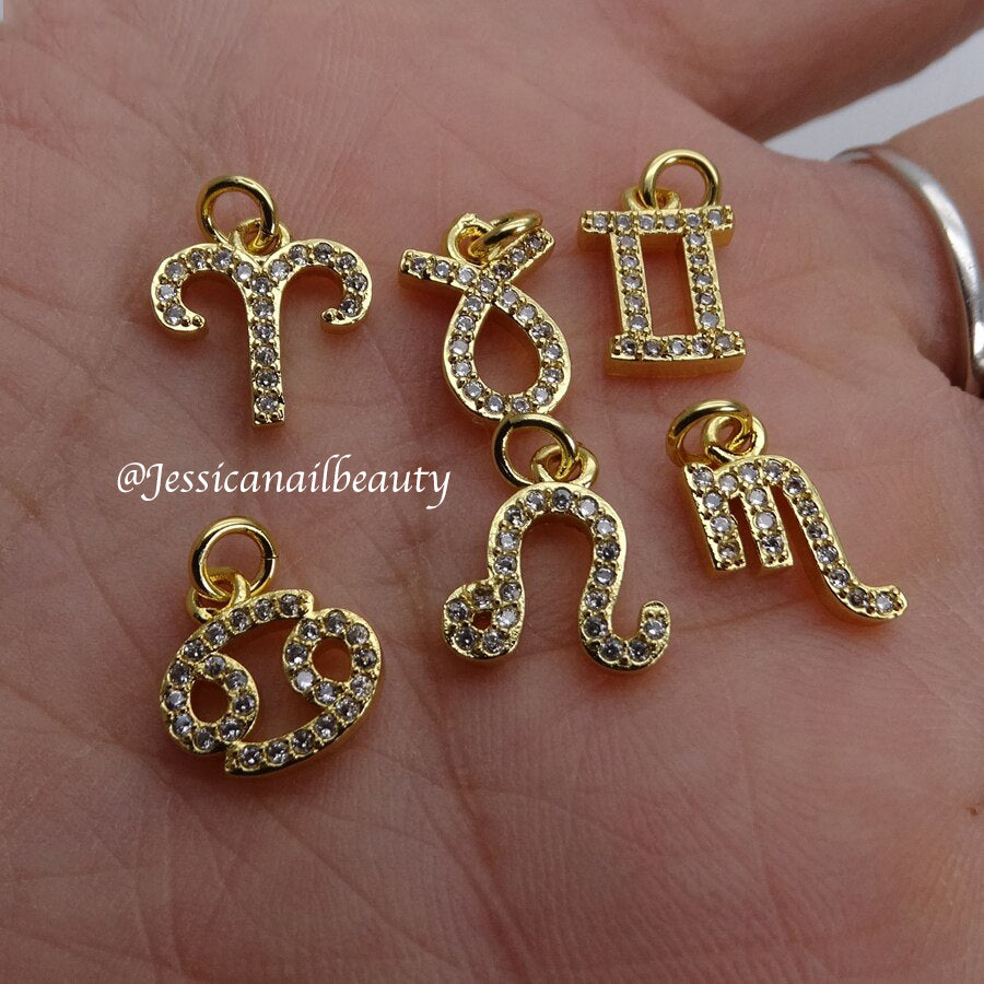 Nail Piercing Charm #08 - Zodiac (3pcs)