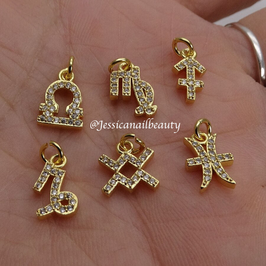 Nail Piercing Charm #08 - Zodiac (3pcs)