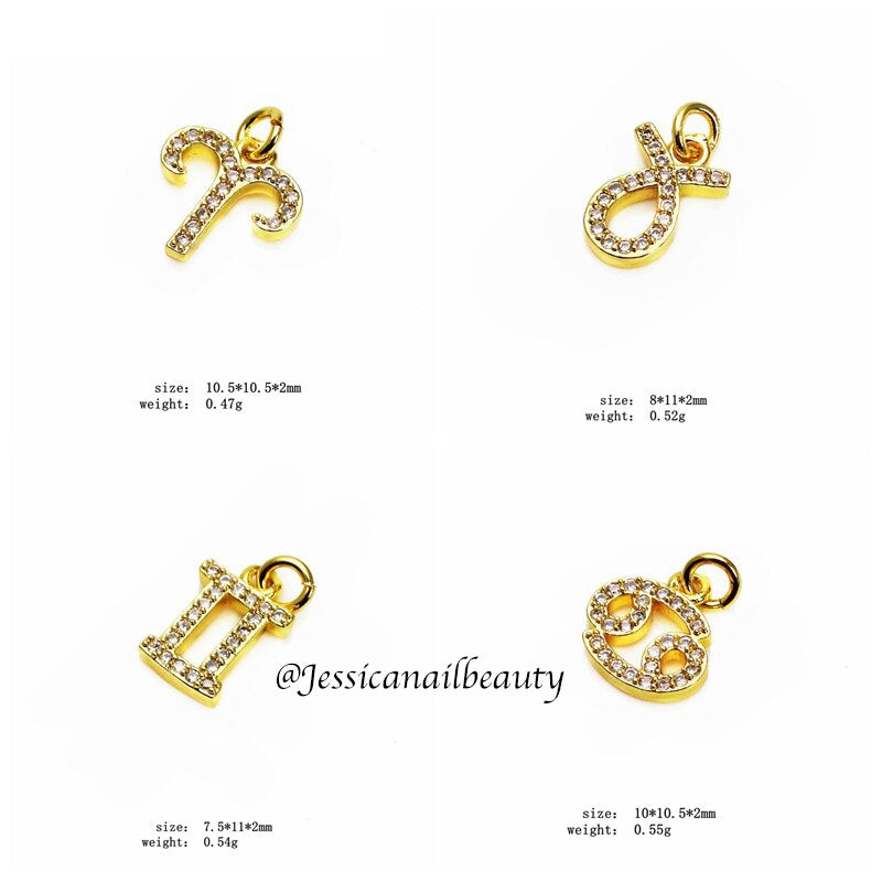 Nail Piercing Charm #08 - Zodiac (3pcs)