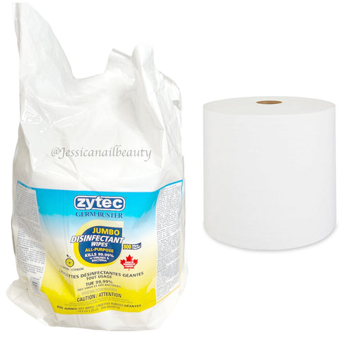 Jumbo Non-woven Dry Disinfectant Wipes Refill Rolls (800 wipes)